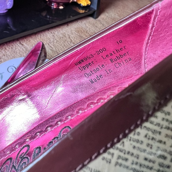 Naughty Monkey Womens Headliner Print Pumps Stiletto High Heels Round Toe. - Picture 3 of 17